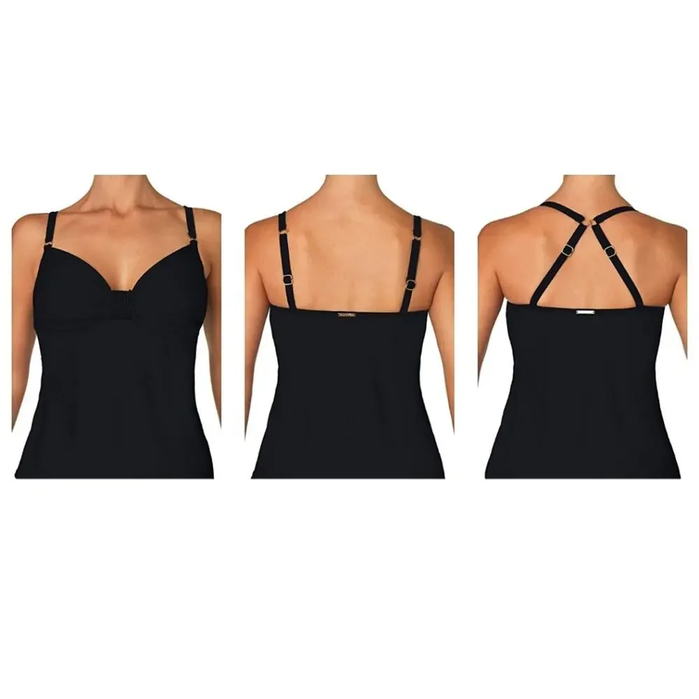 Swim Systems 2-Way Butterfly Tankini Top 34DD